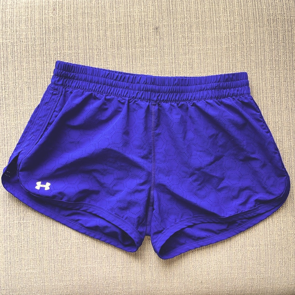 Under Armour Athletic Shorts, Purple, Size S